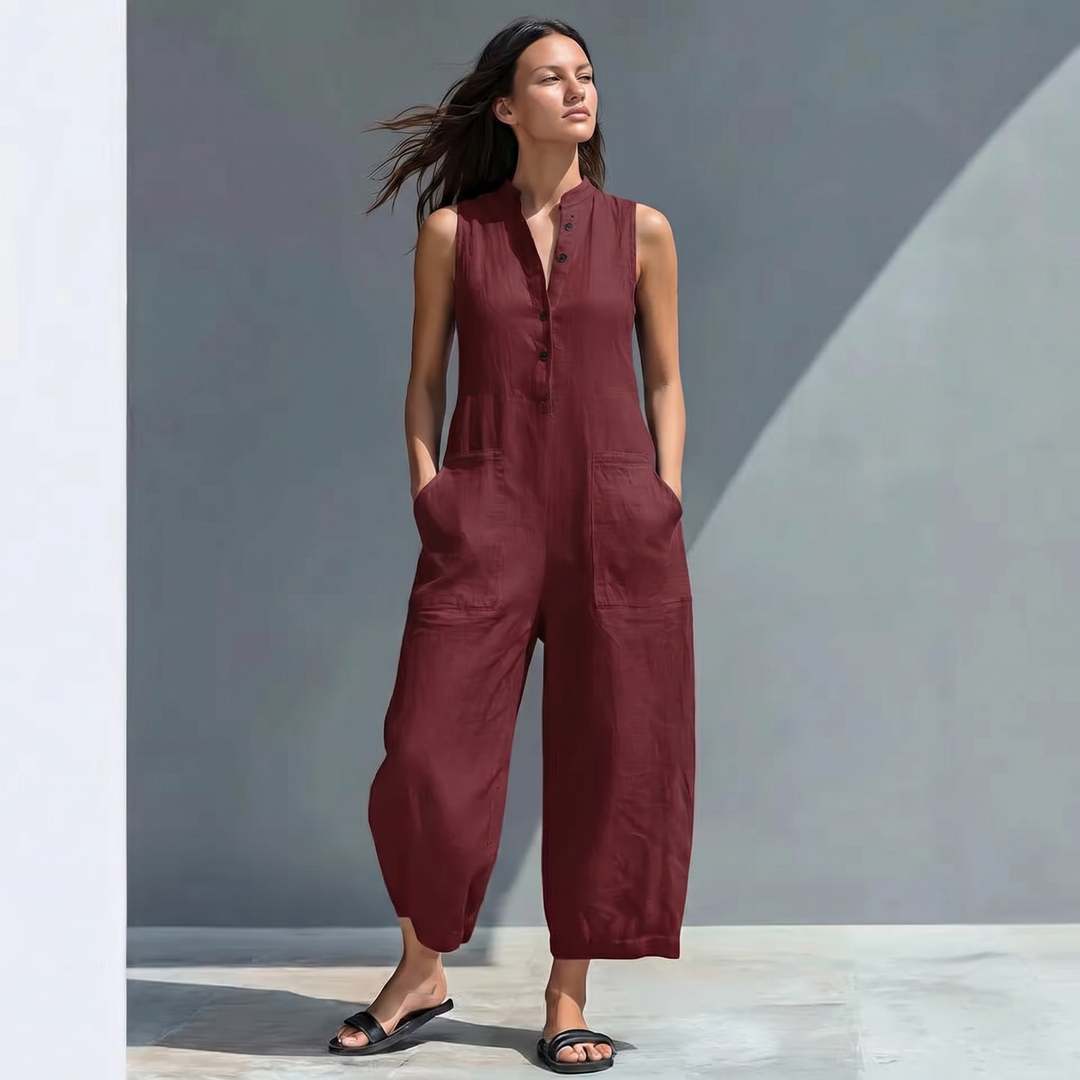 The Harper Linen Jumpsuit